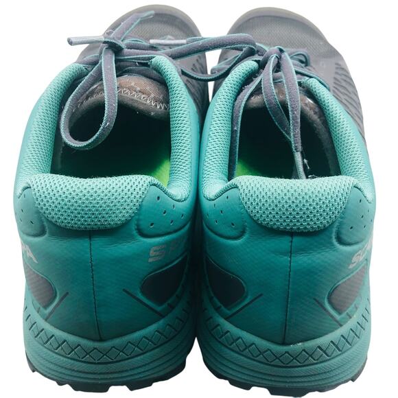 Scarpa Spin Ultra Shoes Men's size 11.5 Gray Turquoise - Picture 6 of 7